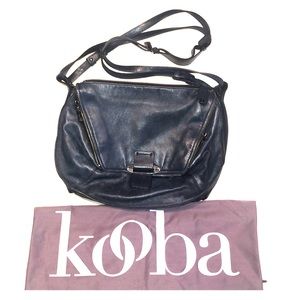 Kooba vintage navy crossbody soft leather bag